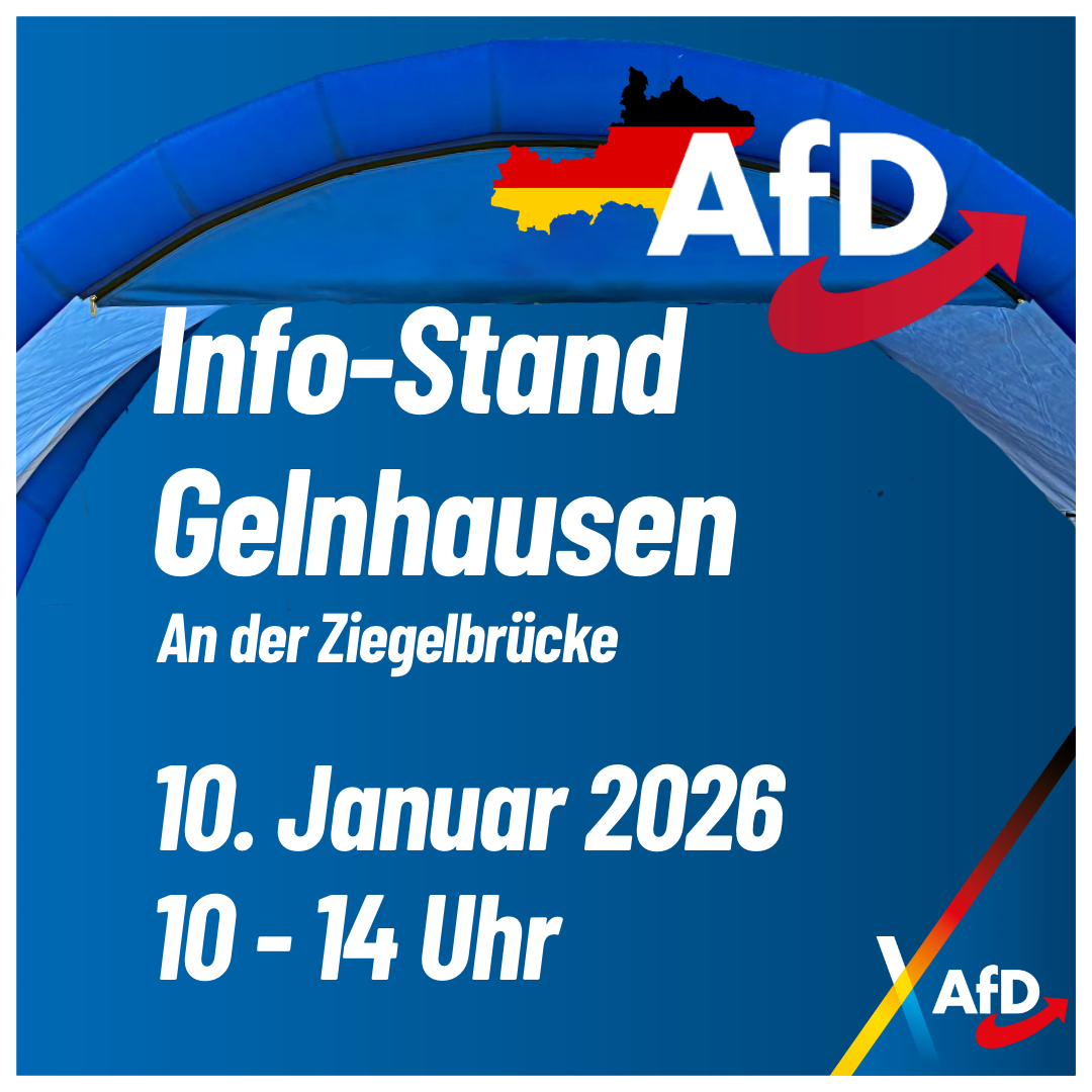 Info-Stand in Gelnhausen am 10. Januar 2026